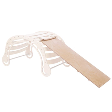 Wooden climbing ramp/slide XXL - Natural - Katehaa